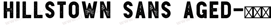 Hillstown Sans Aged字体转换